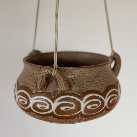 Vintage ceramic hanging planter made in Japan - Picture 5 of 5